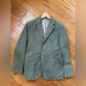 Aspesi Olive Green Cotton Blazer - Large
